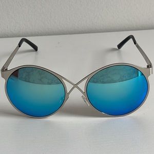 Blue Mirror Sunglasses